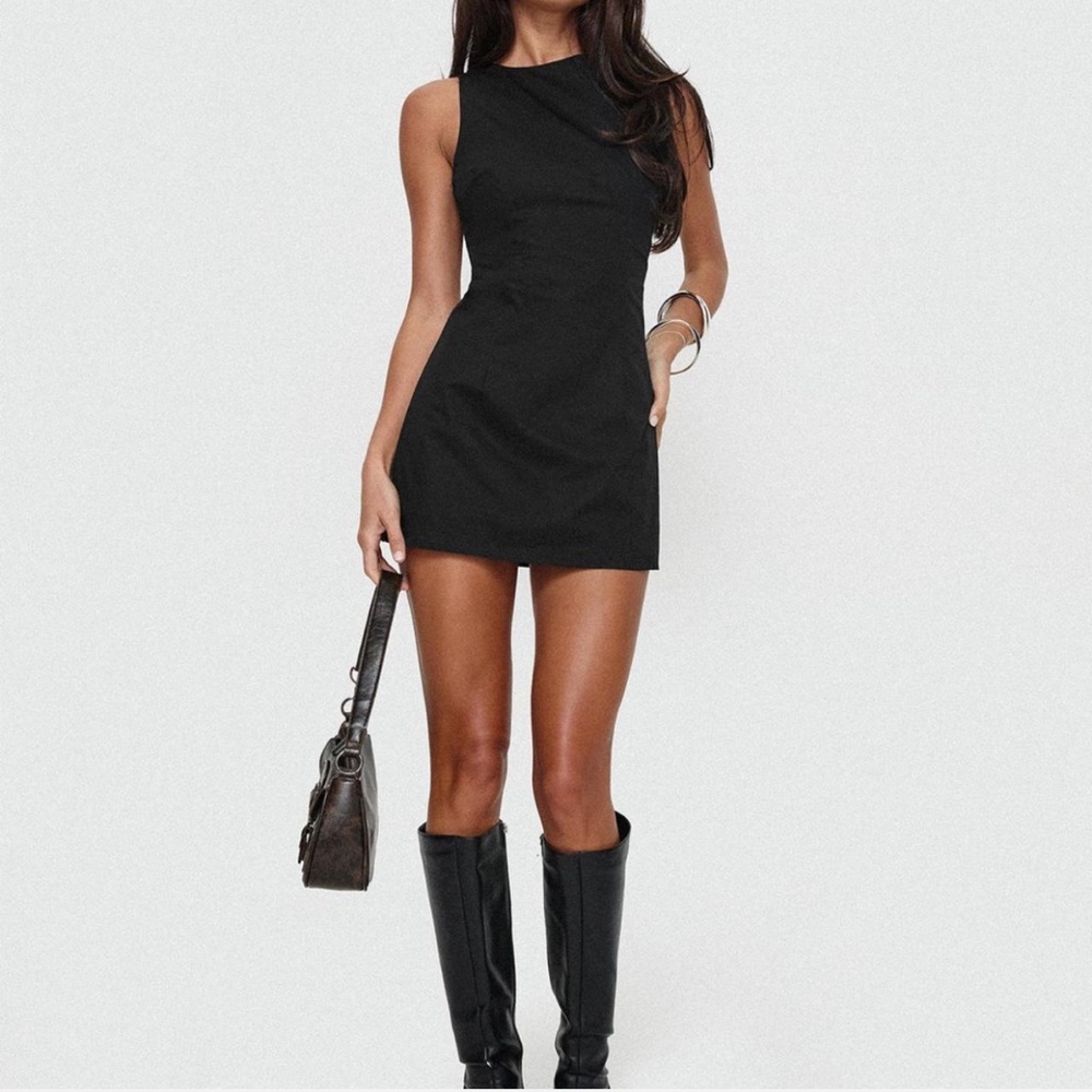 Princess Polly black yumiko dress